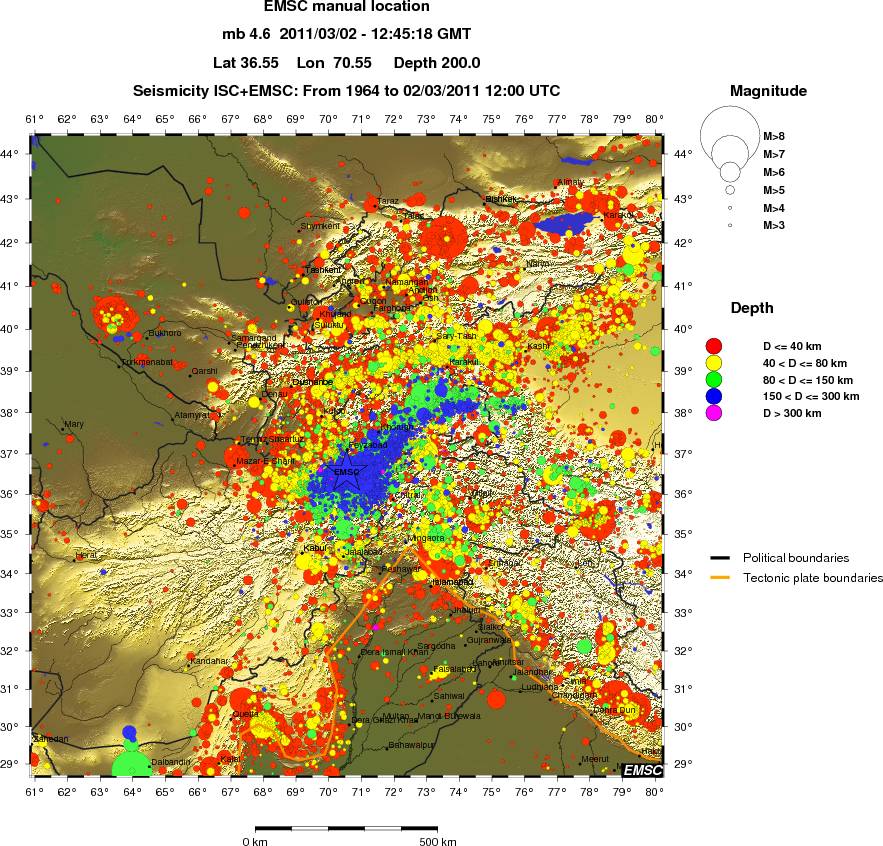 wide historical seismicity