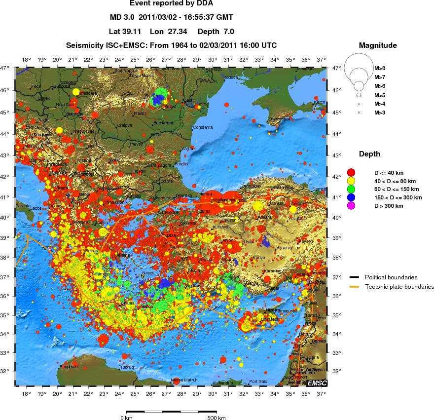 wide historical seismicity