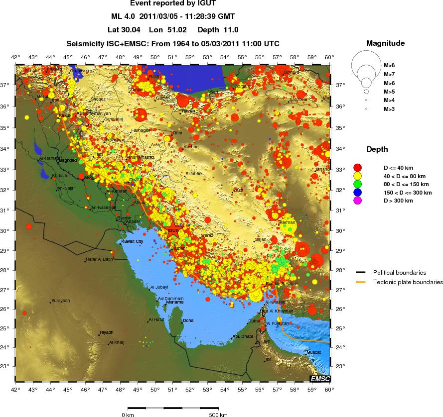wide historical seismicity
