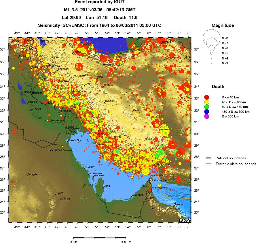 wide historical seismicity