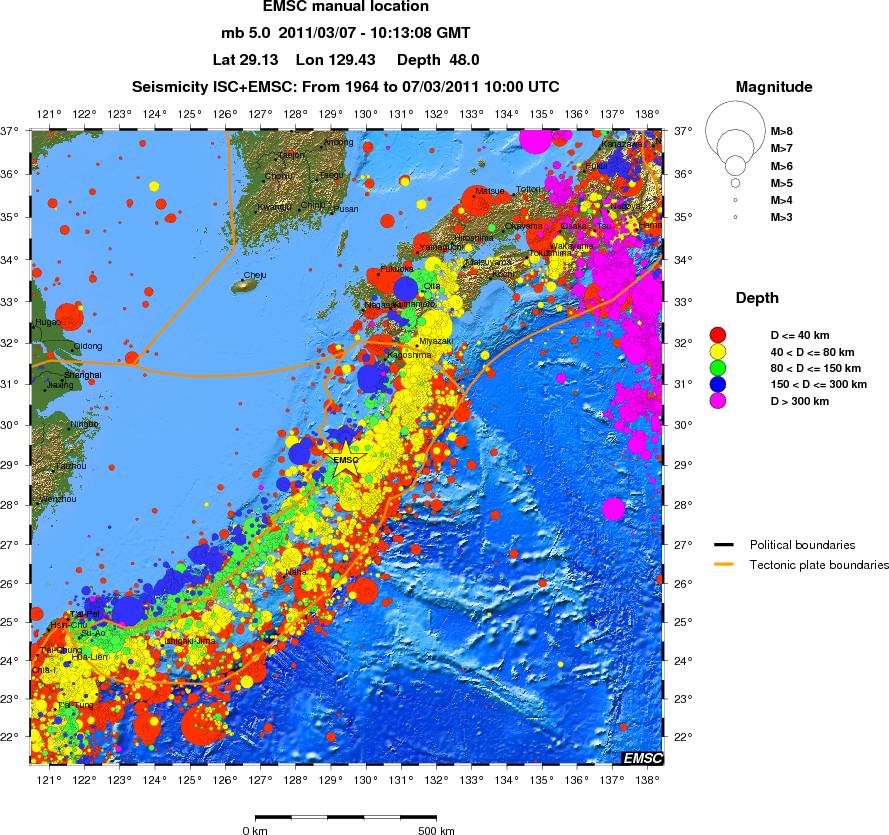wide historical seismicity