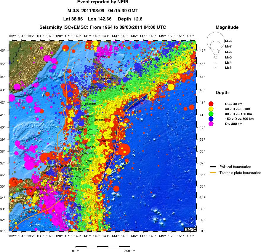 wide historical seismicity