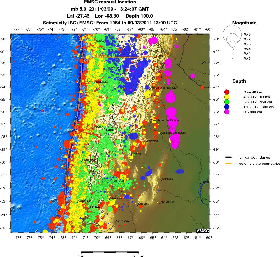 wide historical seismicity