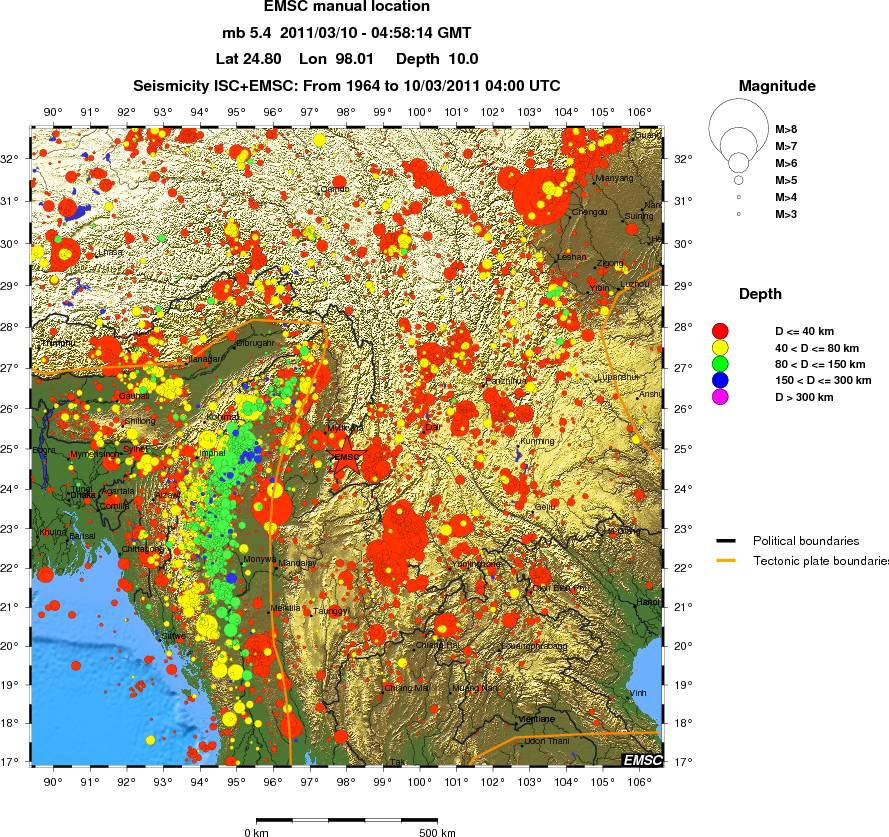 wide historical seismicity