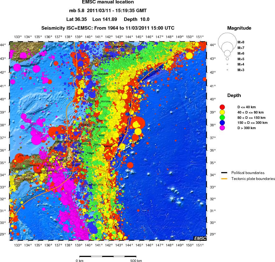 wide historical seismicity