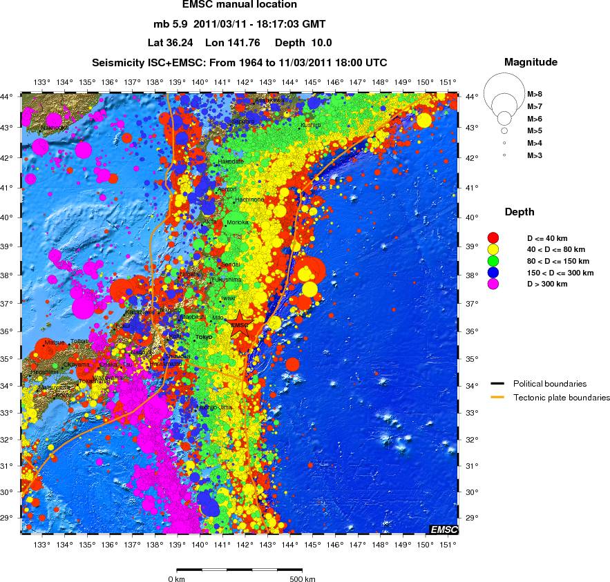 wide historical seismicity