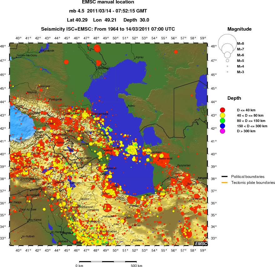 wide historical seismicity