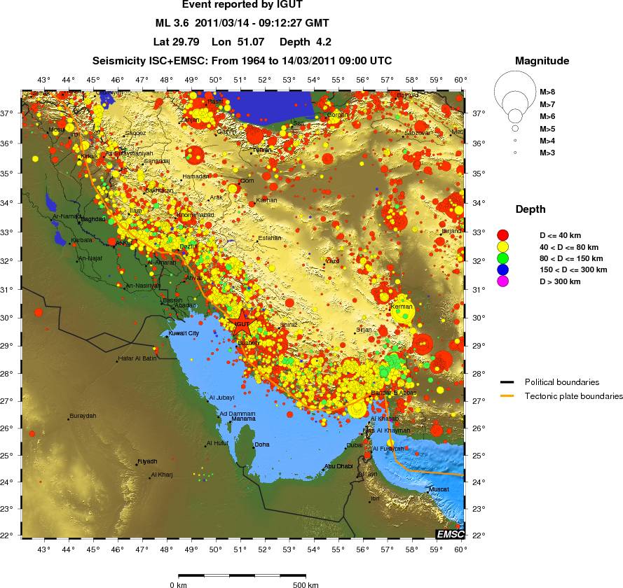 wide historical seismicity