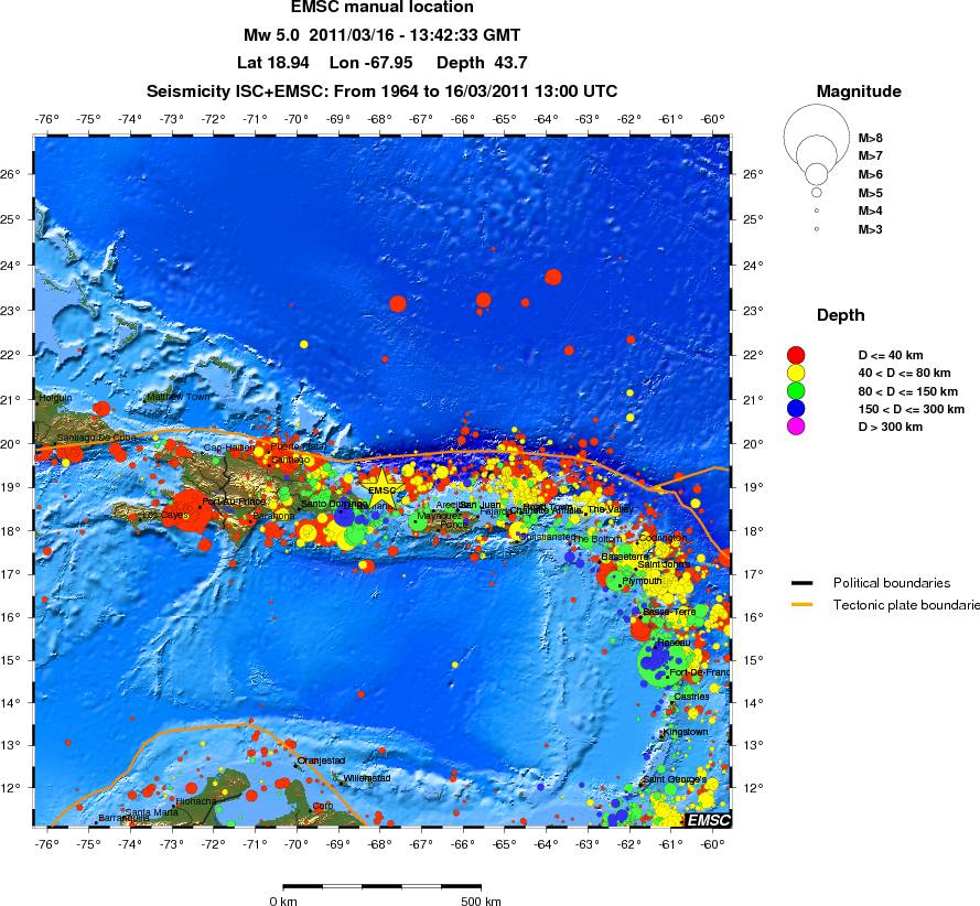 wide historical seismicity