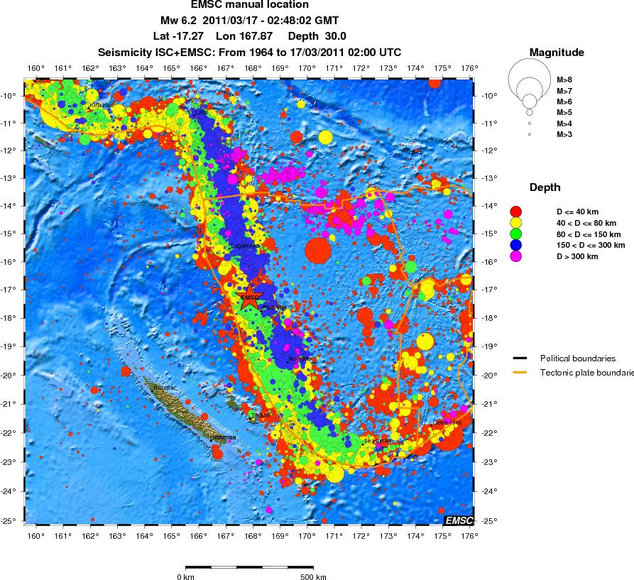 wide historical seismicity