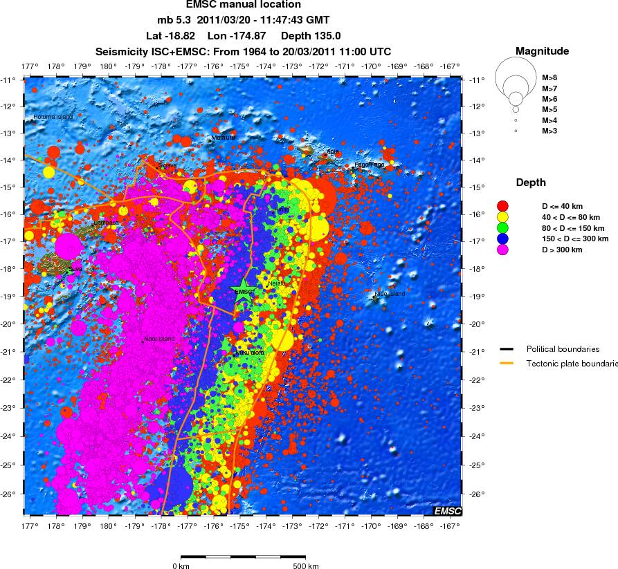 wide historical seismicity