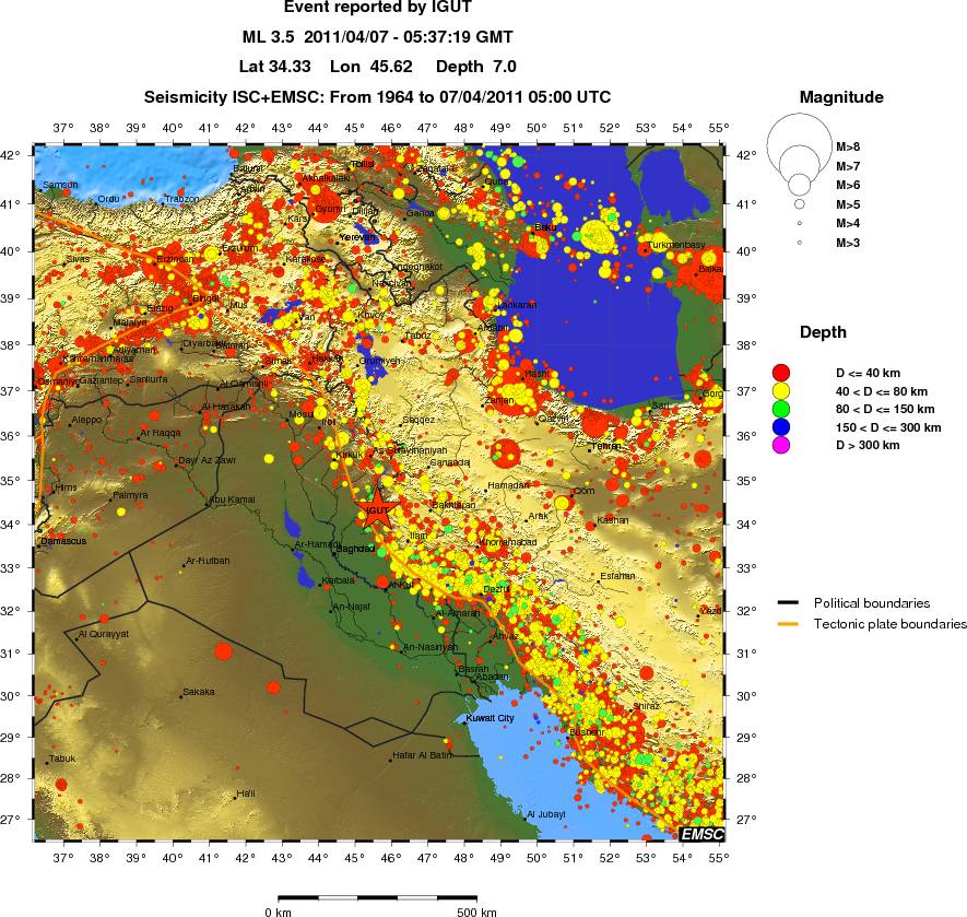 wide historical seismicity