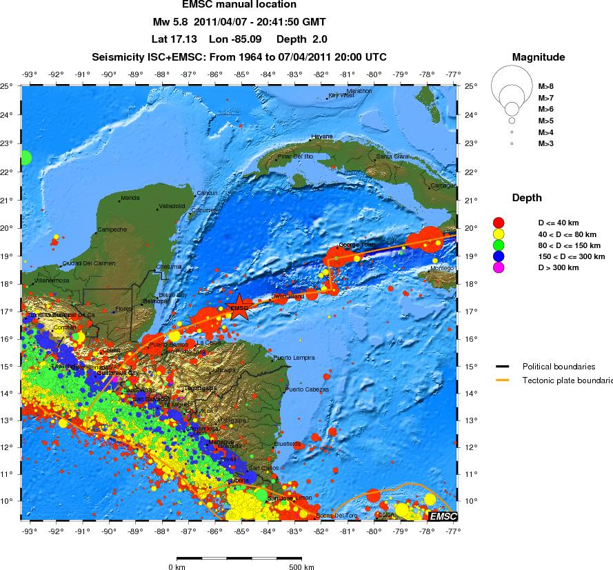 wide historical seismicity