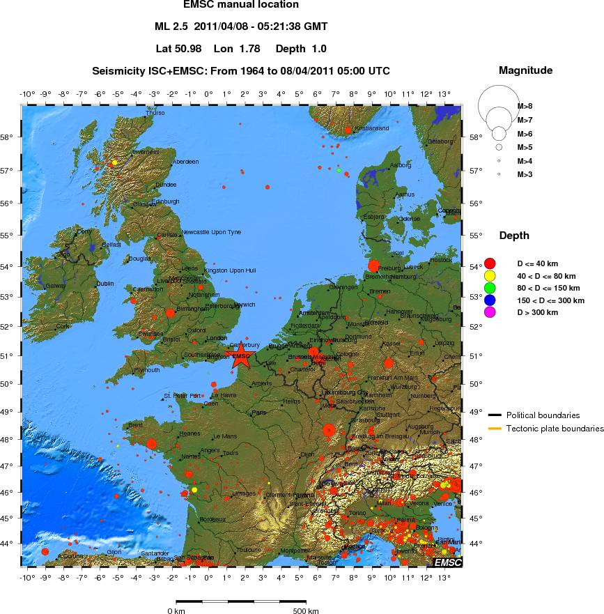 wide historical seismicity