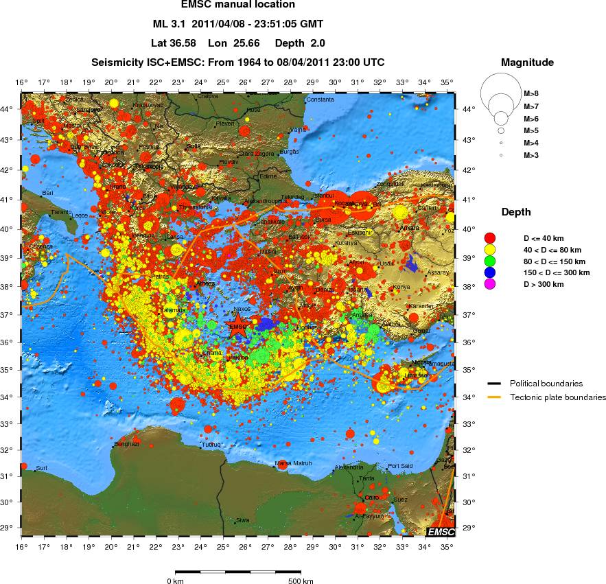 wide historical seismicity