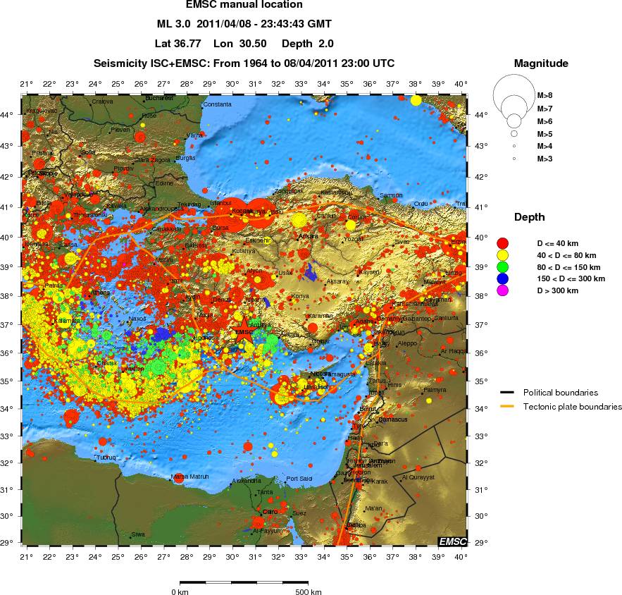wide historical seismicity