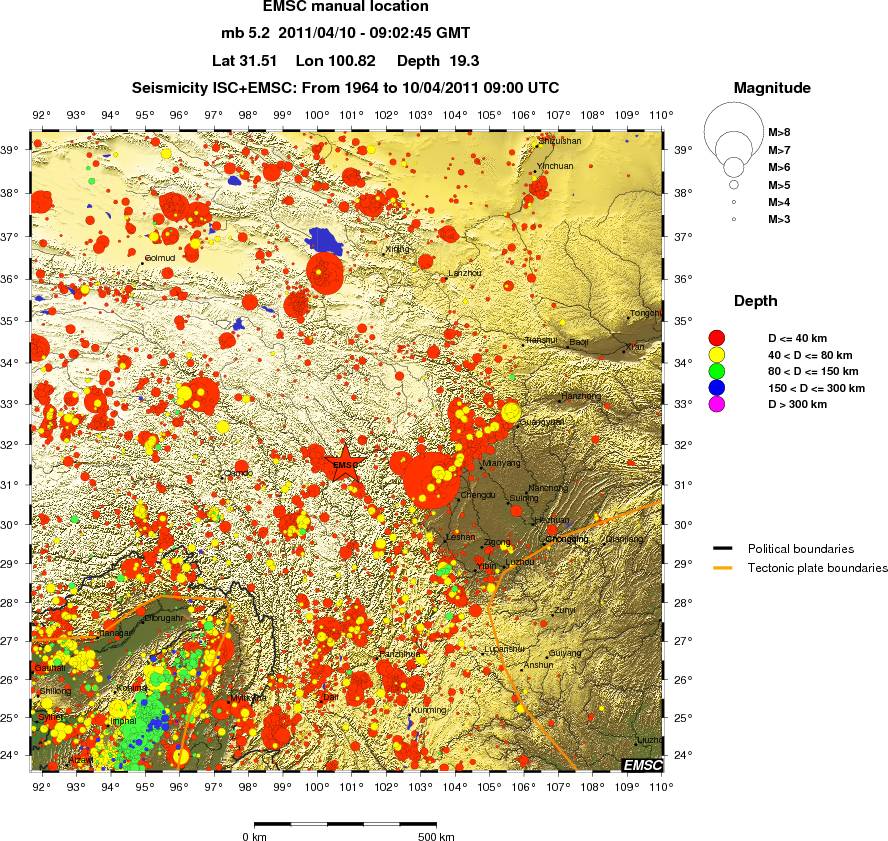 wide historical seismicity