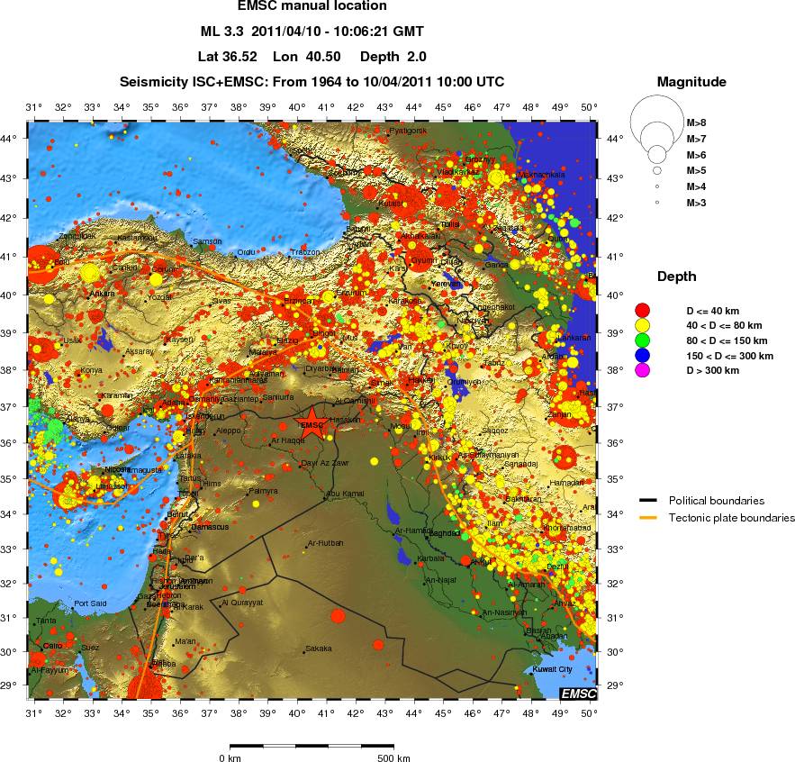 wide historical seismicity
