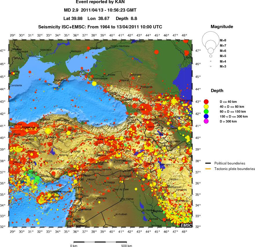 wide historical seismicity