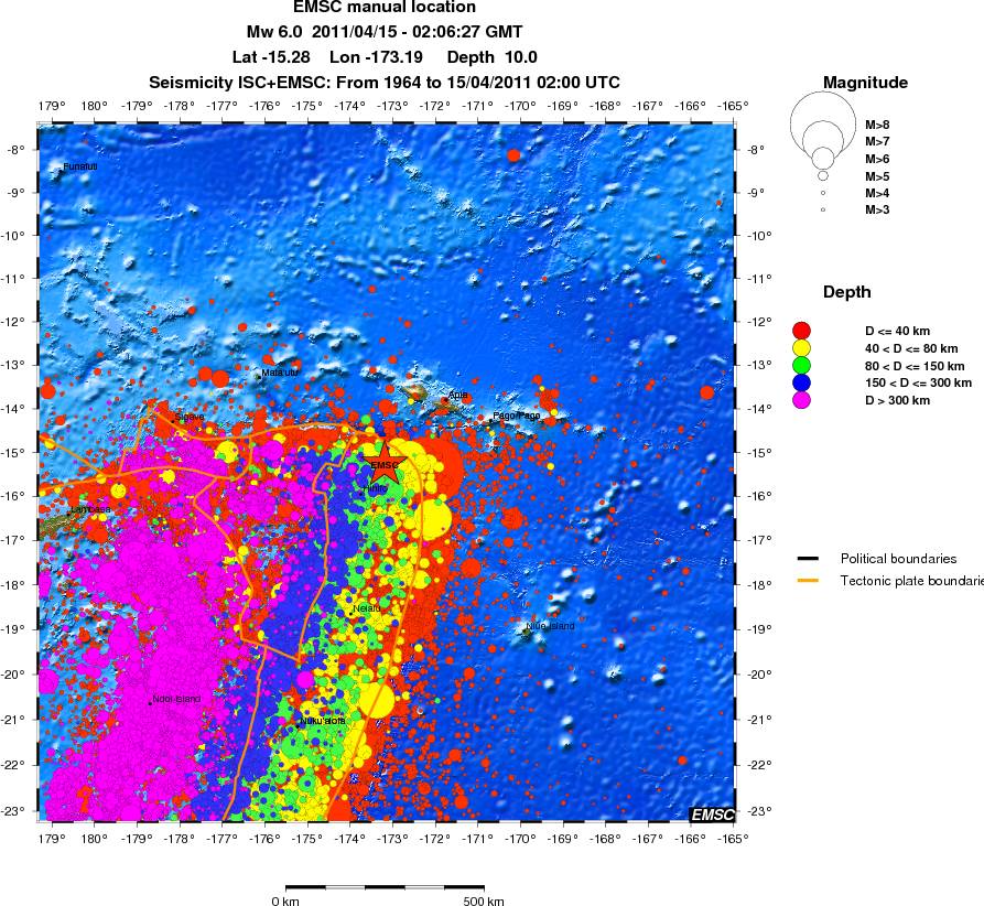 wide historical seismicity