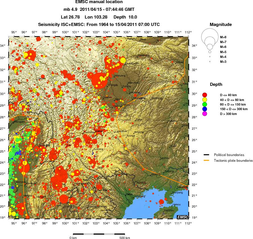 wide historical seismicity