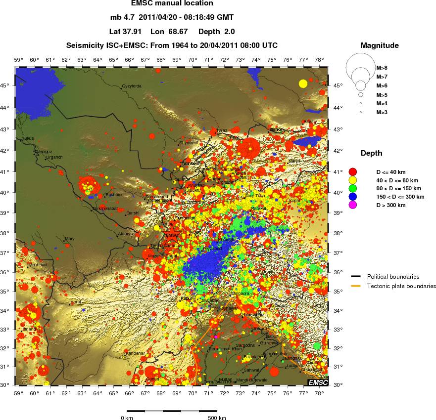 wide historical seismicity
