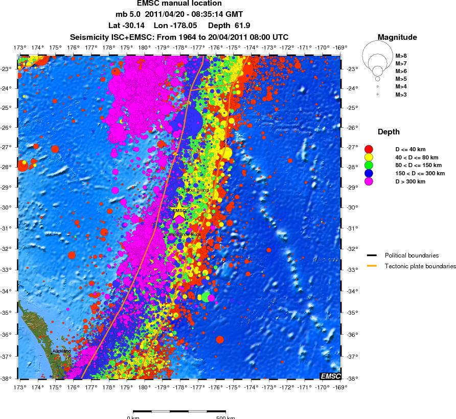 wide historical seismicity