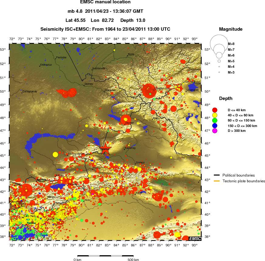 wide historical seismicity