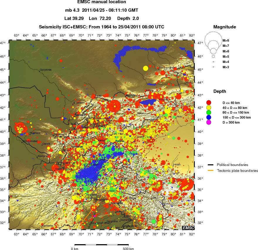 wide historical seismicity