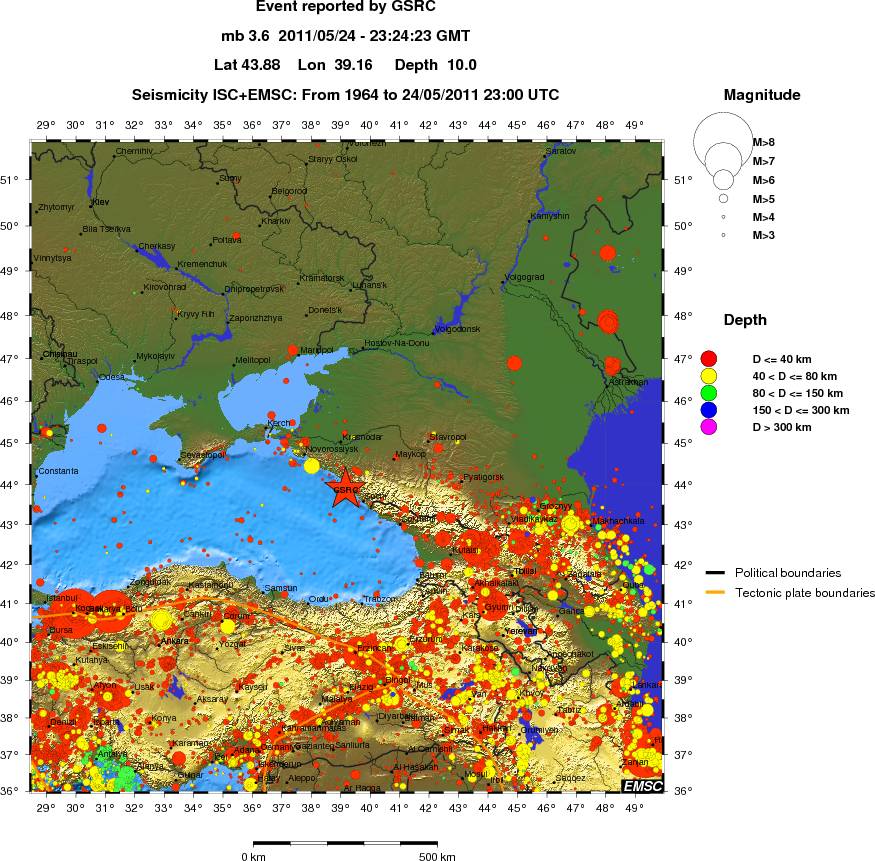 wide historical seismicity