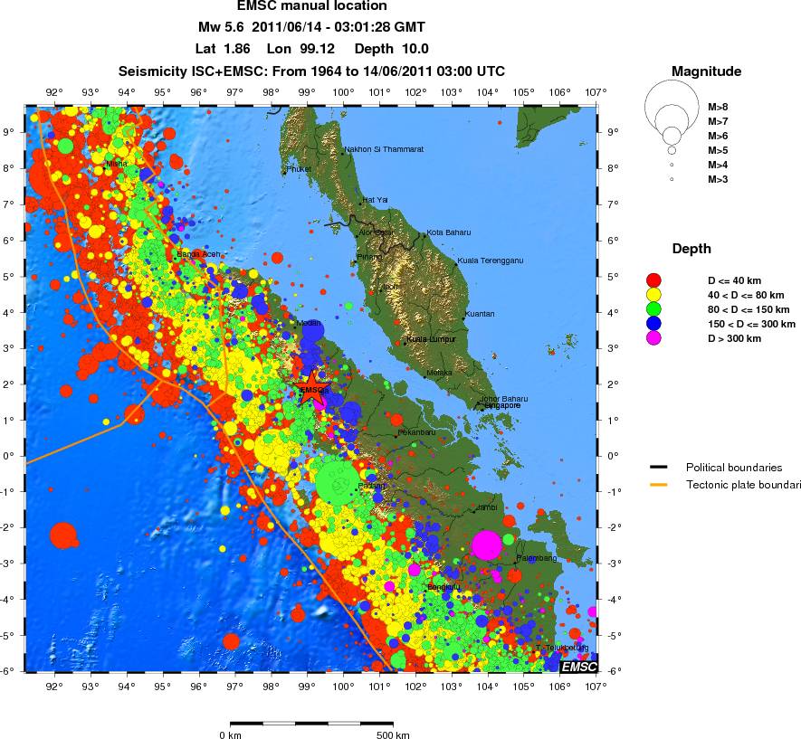 wide historical seismicity