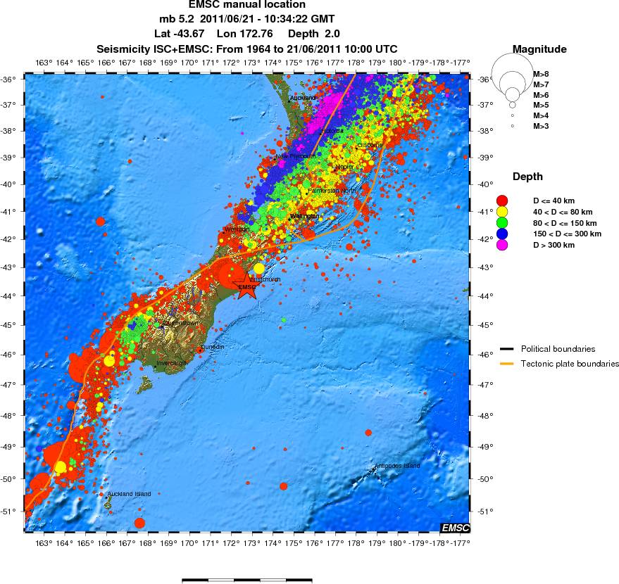 wide historical seismicity