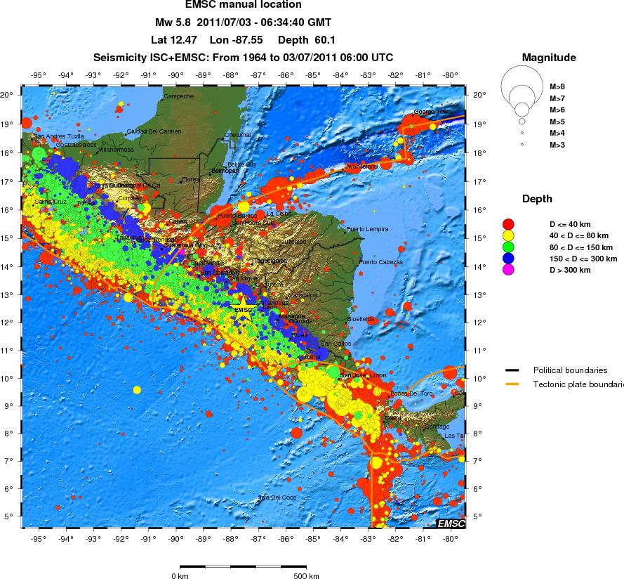 wide historical seismicity