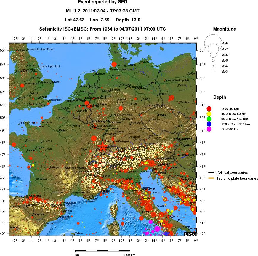 wide historical seismicity