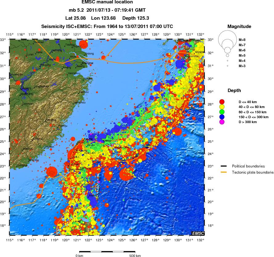 wide historical seismicity