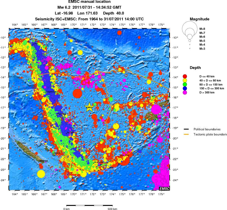 wide historical seismicity