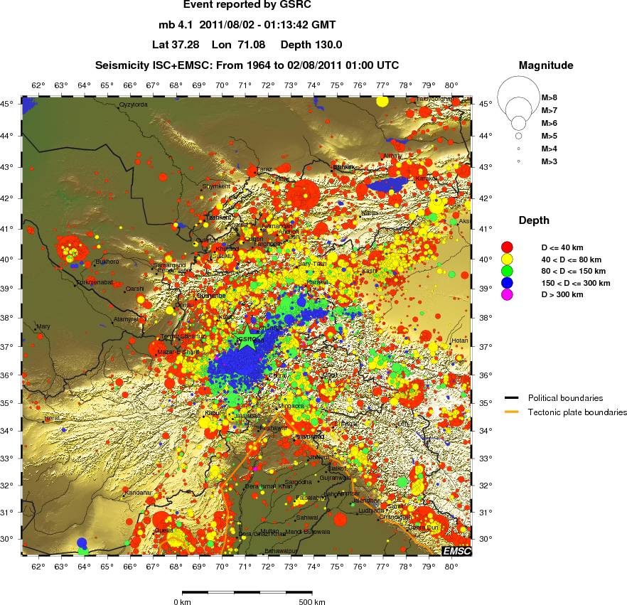 wide historical seismicity