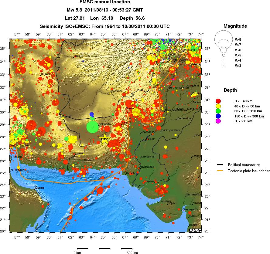 wide historical seismicity