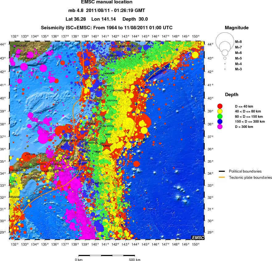 wide historical seismicity