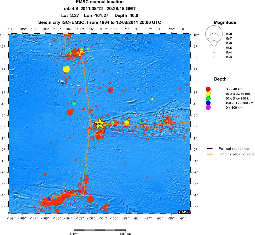 wide historical seismicity