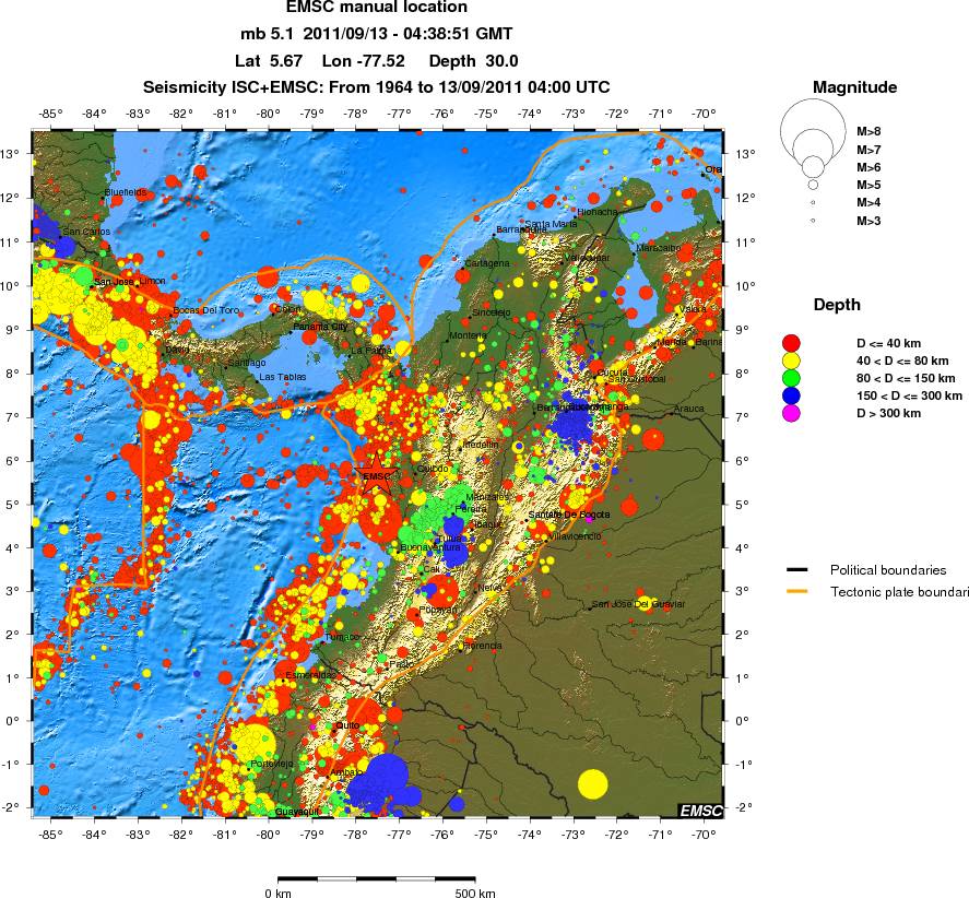 wide historical seismicity