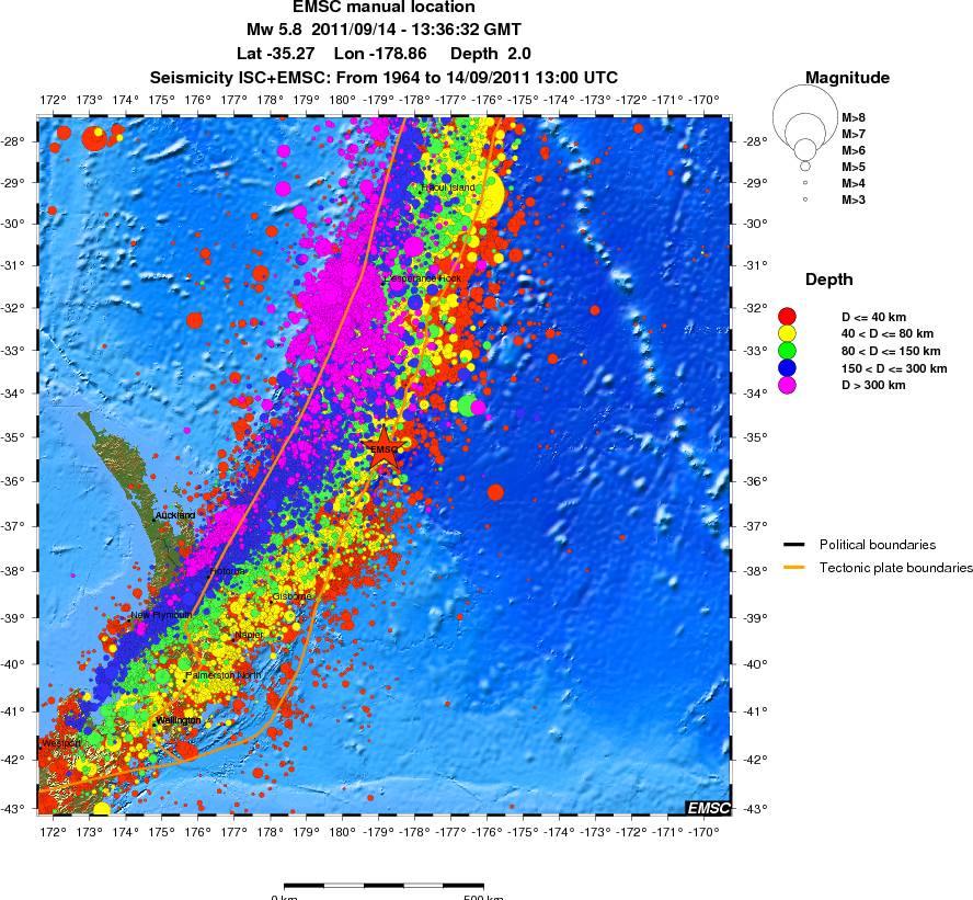 wide historical seismicity