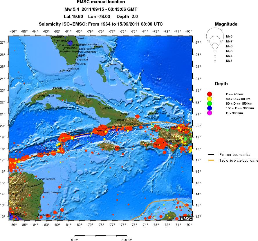 wide historical seismicity