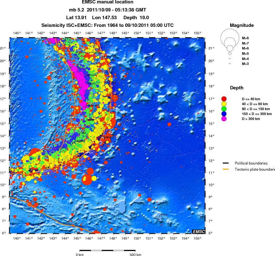 wide historical seismicity