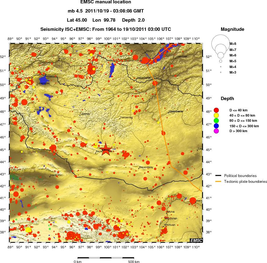 wide historical seismicity