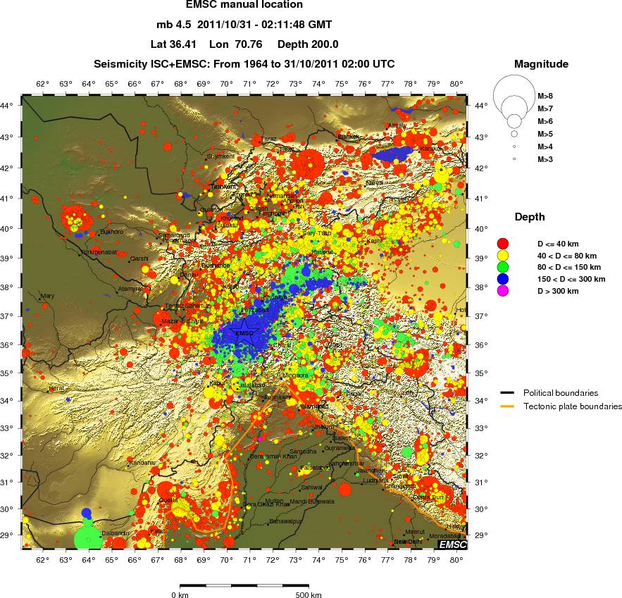 wide historical seismicity