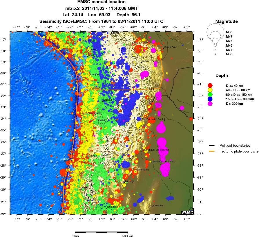 wide historical seismicity