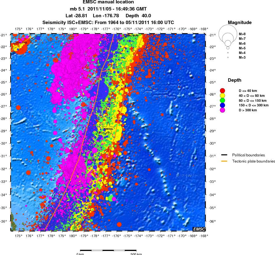wide historical seismicity