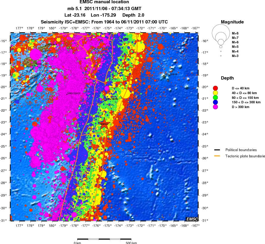wide historical seismicity