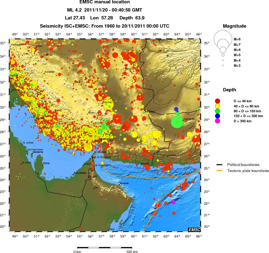 wide historical seismicity